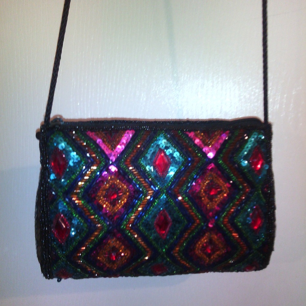 Multi Color Sequin Purse